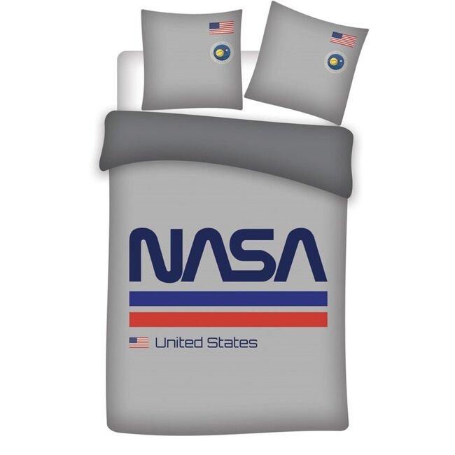 Nasa  dekbedovertrek grijs United States - microvezel - 140x200 cm