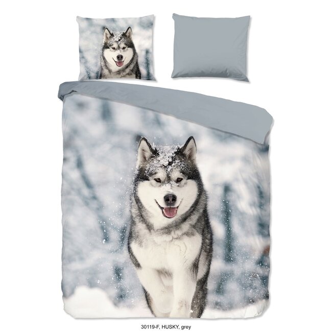 Flanel dekbedovertrek Husky