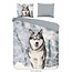 Flanel dekbedovertrek Husky