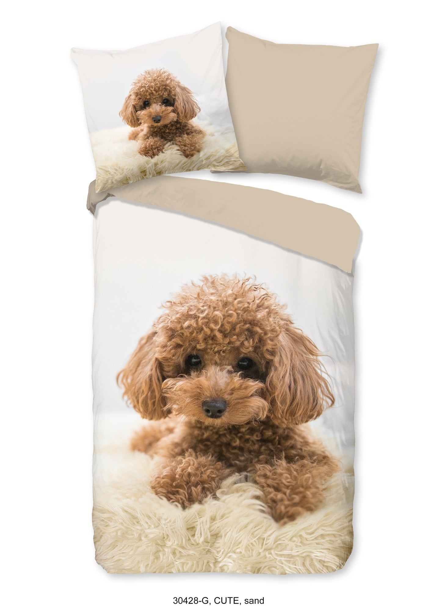 Good Morning kinderdekbedovertrek Cute - katoen - 140x220 + 60x70 cm