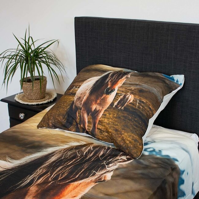 Katoen dekbedovertrek Newfoundland Pony