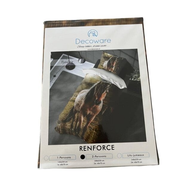 Katoen dekbedovertrek Newfoundland Pony