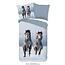Flanel kinderdekbedovertrek snow horses - 140x220 + 60x70 cm