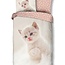 Katoen kinderdekbedovertrek kitten cute - 140x220 + 60x70 cm