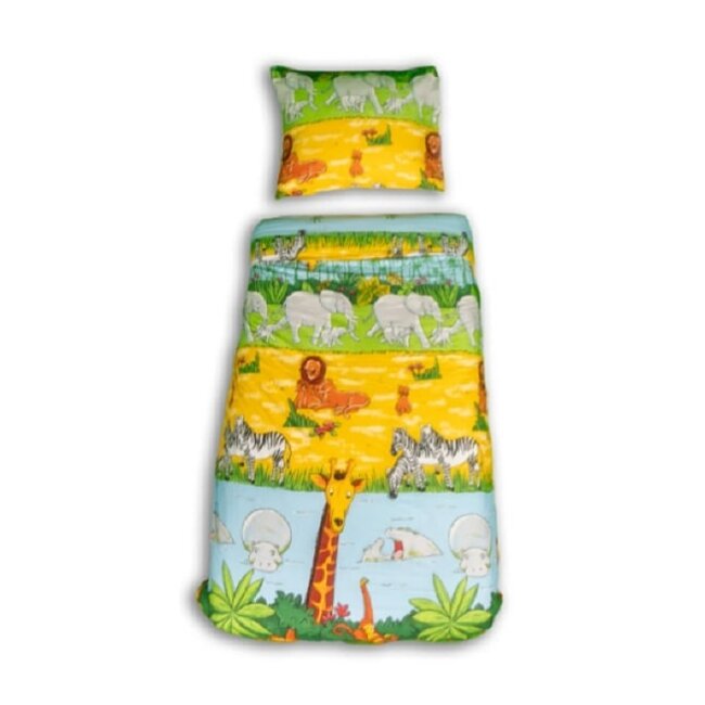 Ledikant dekbedovertrek Cheeky Monkey - katoen - 100x140 + 40x60 cm