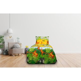 .Decoware® Ledikant dekbedovertrek Cheeky Monkey - katoen