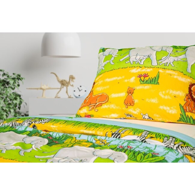 Ledikant dekbedovertrek Cheeky Monkey - katoen - 100x140 + 40x60 cm