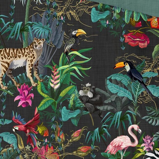 Katoen dekbedovertrek Paradise