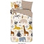 Flanel kinderdekbedovertrek Jungle - 140x220 + 60x70 cm