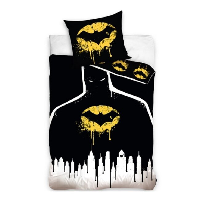 Batman dekbedovertrek dark - katoen - 140x200 + 60x70 cm