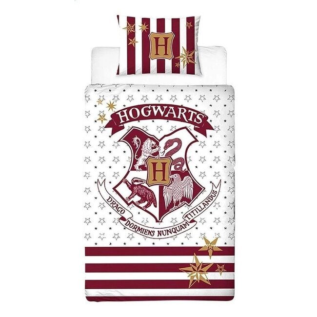 Harry Potter dekbedovertrek Hogwarts red - katoen