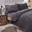 .Teddy by Decoware® Teddy fleece dekbedovertrek - antraciet - 2 kanten teddy