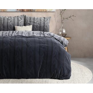 Dreamhouse Flanel dekbedovertrek Dante - antraciet