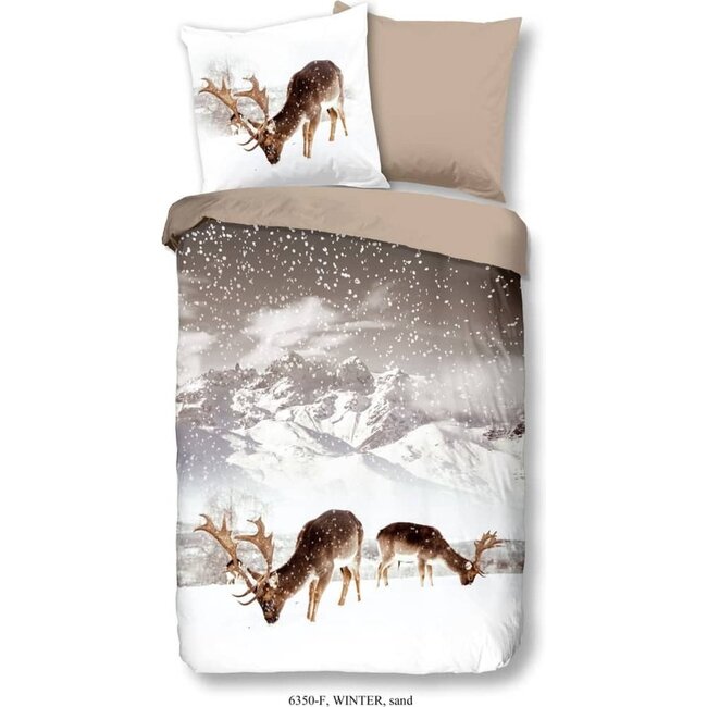Flanel dekbedovertrek Herten winter