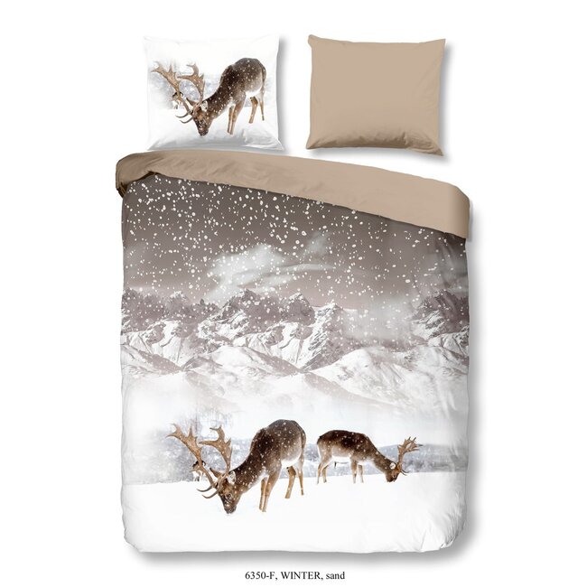 Flanel dekbedovertrek Herten winter