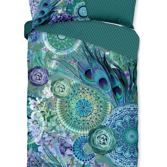 Katoen satijn dekbedovertrek Kari