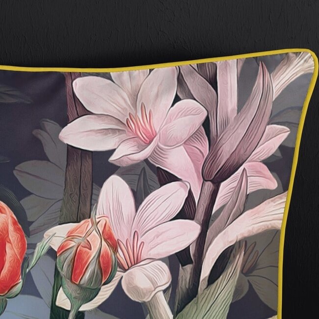 Katoensatijn dekbedovertrek Simone - 140x220 + 60x70cm