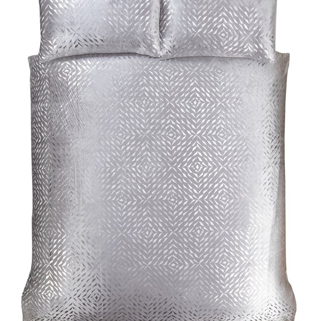 Velvet dekbedovertrek Bellagio grijs