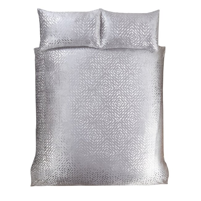 Velvet dekbedovertrek Bellagio grijs