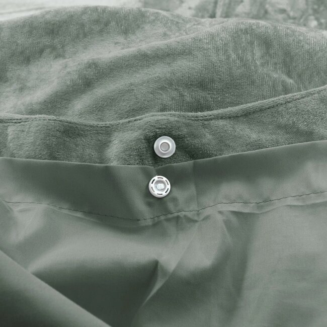 Velvet dekbedovertrek crystal - groen