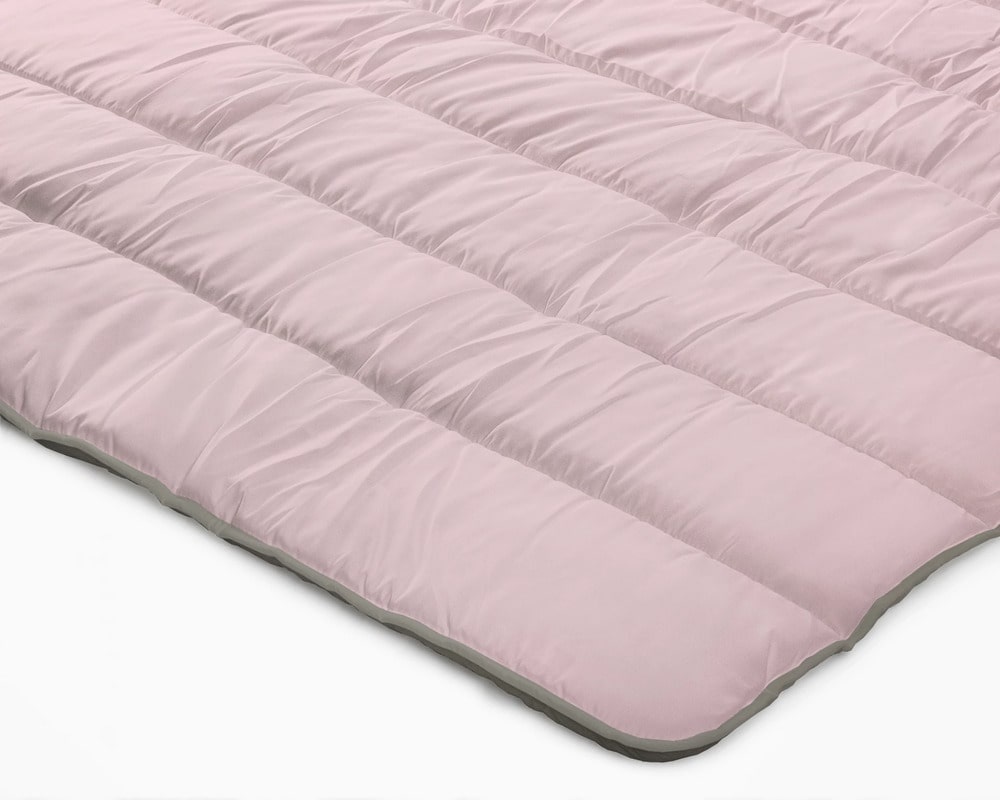 All in one lazy dekbed - Dekbed en overtrek in 1 - Kaki/Roze