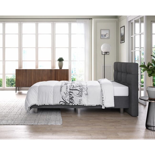 All in one lazy dekbed Royal Luxury Wit - Dekbed en overtrek in 1
