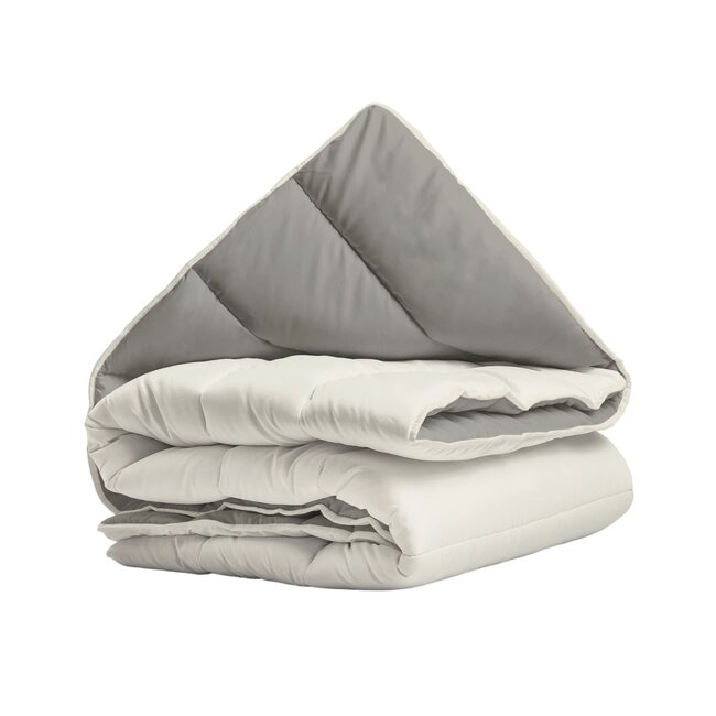 All in one lazy dekbed -  Dekbed en overtrek in 1 - Creme/Kaki