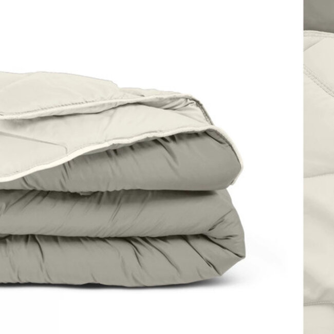 All in one lazy dekbed -  Dekbed en overtrek in 1 - Creme/Kaki