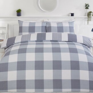 Purest Home Polykatoen dekbedovertrek Chambray denim