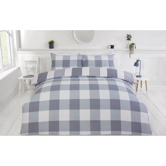 Purest Home Polykatoen dekbedovertrek Chambray denim