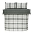 Dekbedovertrek Harris check - grijs - Microvezel