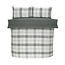Dekbedovertrek Harris check - grijs - Microvezel