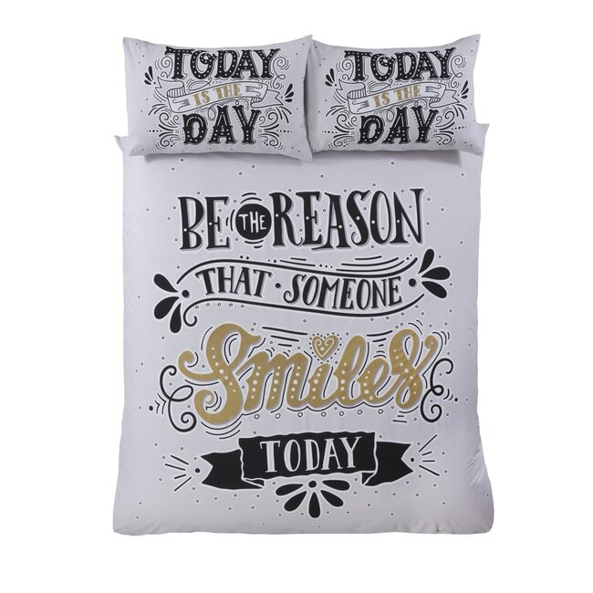 Polykatoen dekbedovertrek Today is the day