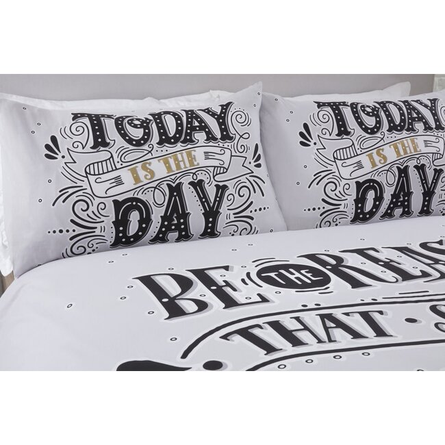 Polykatoen dekbedovertrek Today is the day