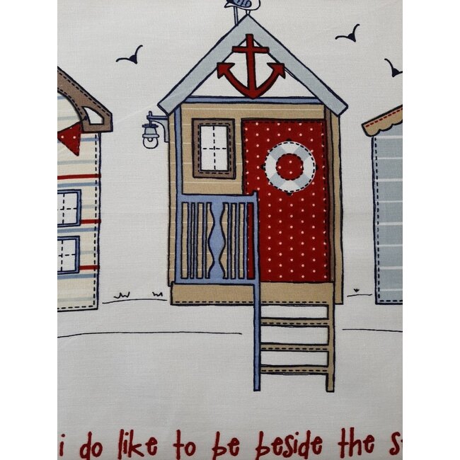 Polykatoen dekbedovertrek Beach house