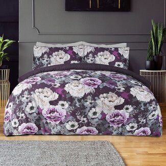 Pieridae Dekbedovertrek Inky floral - Polykatoen - 1-persoons (135x200 + 50x75cm)