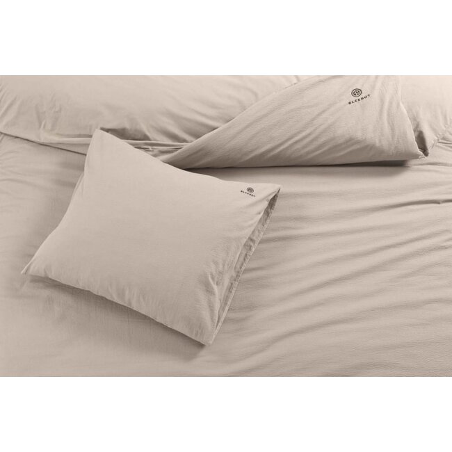 BLCKOUT dekbedovertrek Alberta - zand - biologische percale katoen