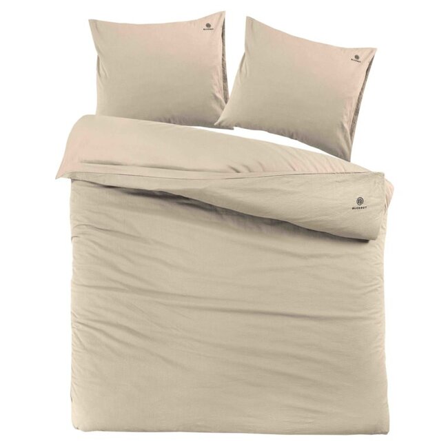 BLCKOUT dekbedovertrek Alberta - zand - biologische percale katoen