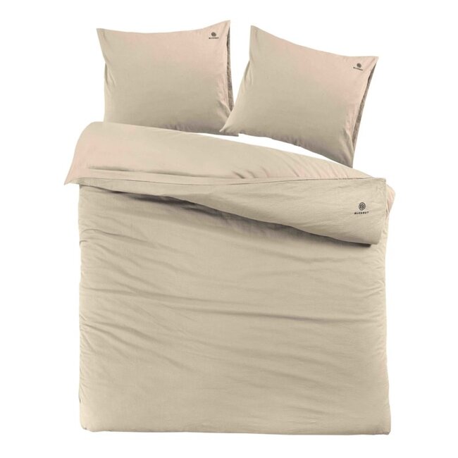 BLCKOUT dekbedovertrek Alberta - zand - biologische percale katoen