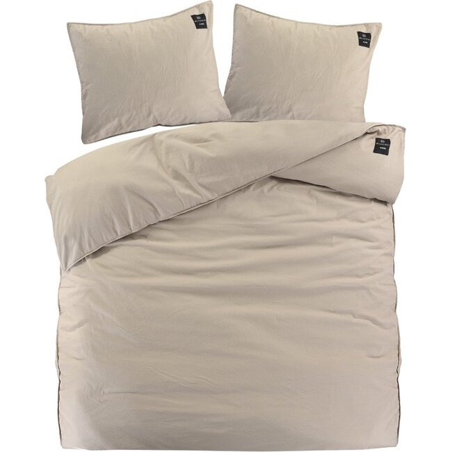 Dekbedovertrek Oslo - zand - gemengd katoen