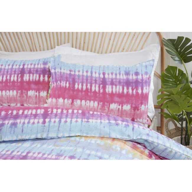 Polykatoen dekbedovertrek Tie Dye  - 1-persoons (135x200 + 50x75cm)