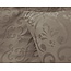 Velvet dekbedovertrek Sultan - embossed - taupe - 140x220 + 60x70cm