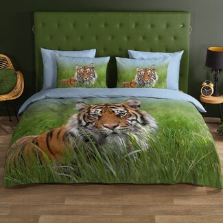 Good Morning Katoen dekbedovertrek Tijger Silence