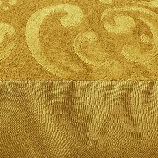 Velvet dekbedovertrek Sultan - embossed - goud