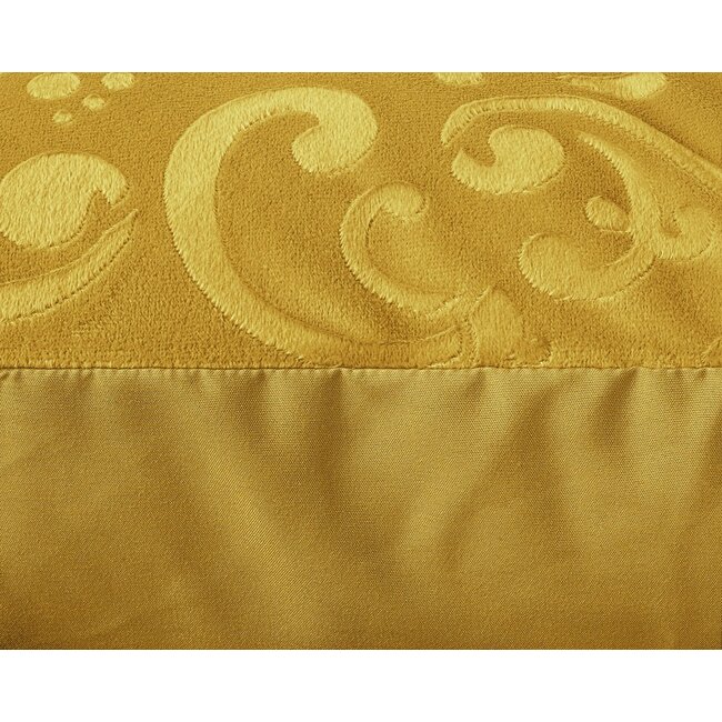Velvet dekbedovertrek Sultan - embossed - goud