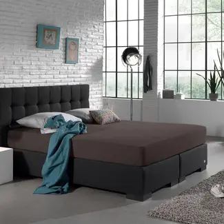 Dreamhouse Hoeslaken - dubbel jersey - deep taupe