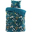 Velvet dekbedovertrek Parrot  - Petrol - Bloemen