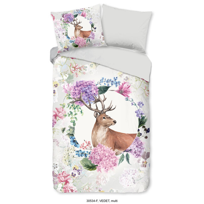 Flanel dekbedovertrek Vedet hert