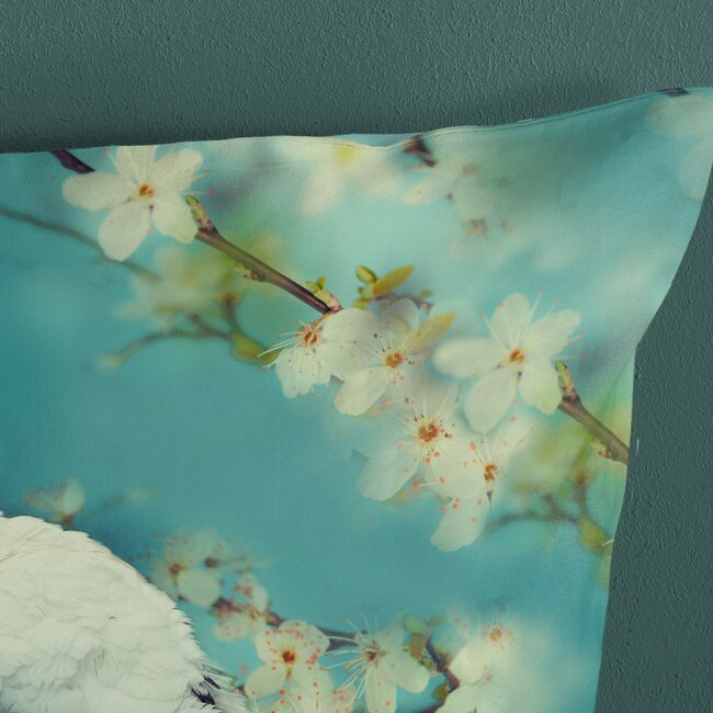 Katoen dekbedovertrek Bloesem tak met duiven