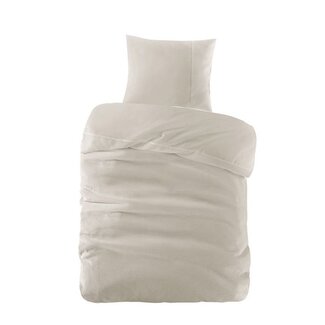 Papillon® Katoen percal dekbedovertrek Mendoza - Zand - Wafel